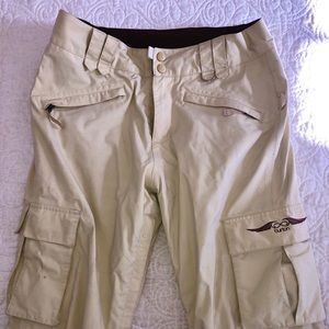 Burton Ski snowboard snow pants Small Beige